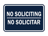 Signs ByLITA Classic Framed No Soliciting No Solicitar Sign