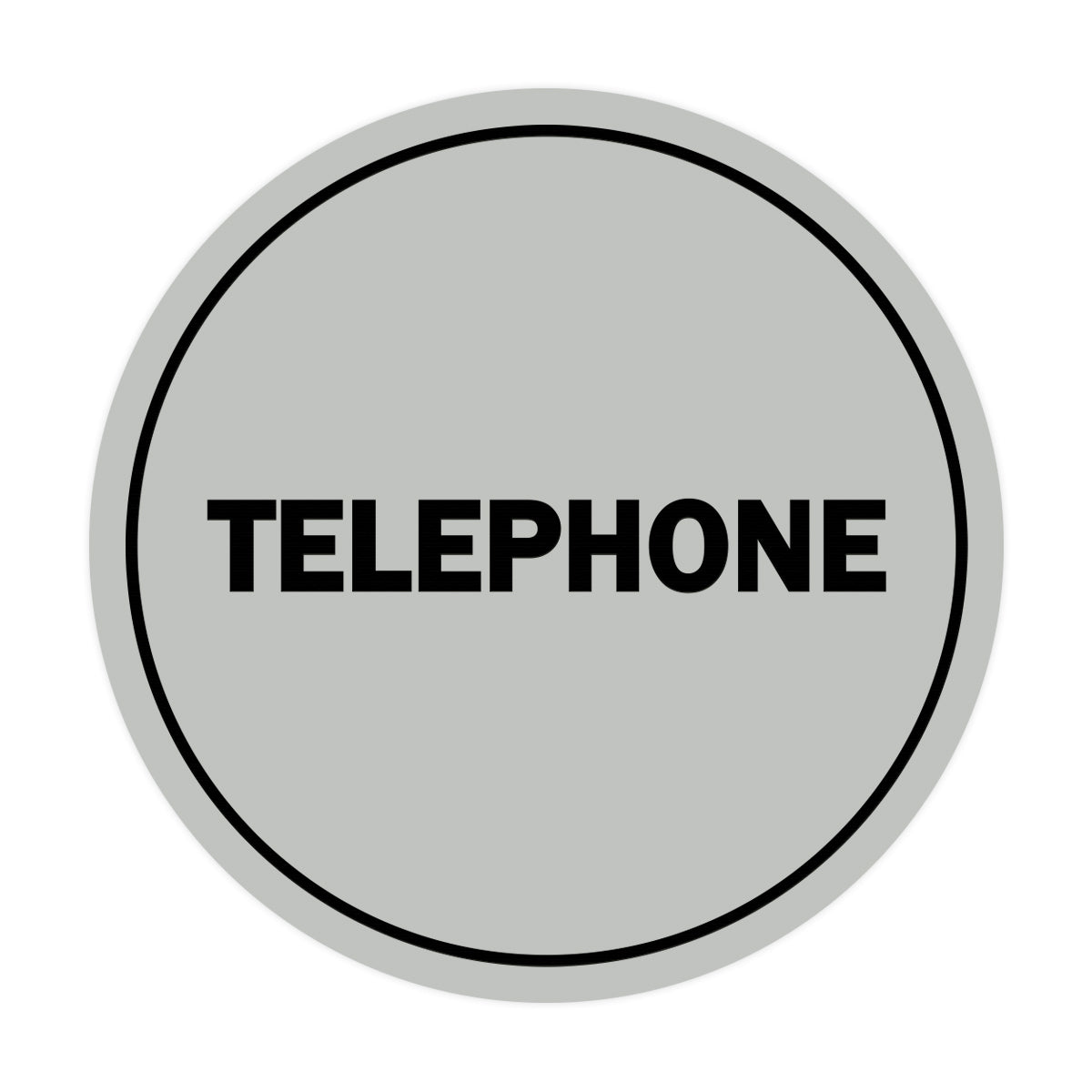 Signs ByLITA Circle Telephone Sign