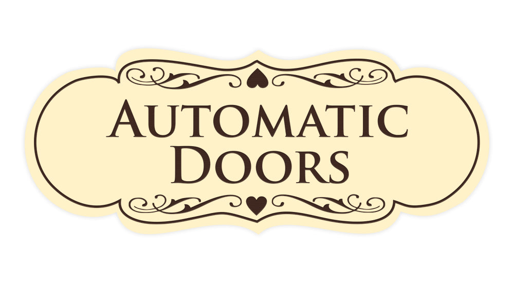 Signs ByLITA Designer Automatic Doors Sign