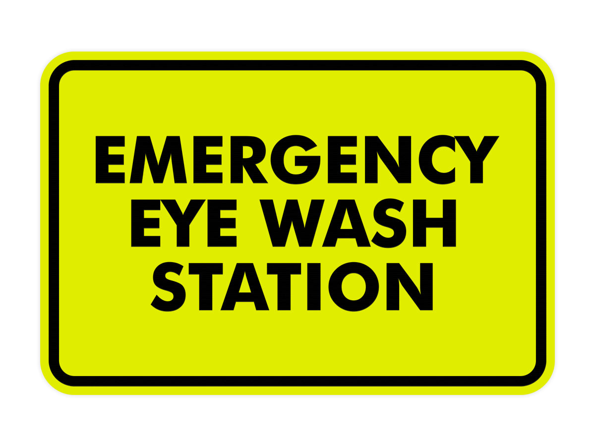 Signs ByLITA Classic Emergency Eye Wash Station Sign