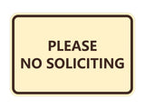 Signs ByLITA Classic Framed Please No Soliciting Sign