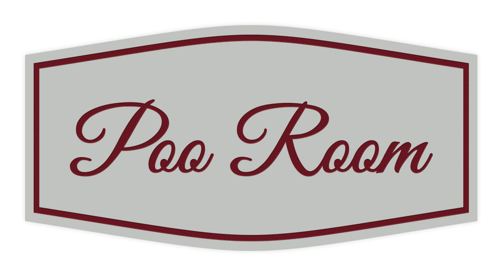 Signs ByLITA Fancy Poo Room Sign