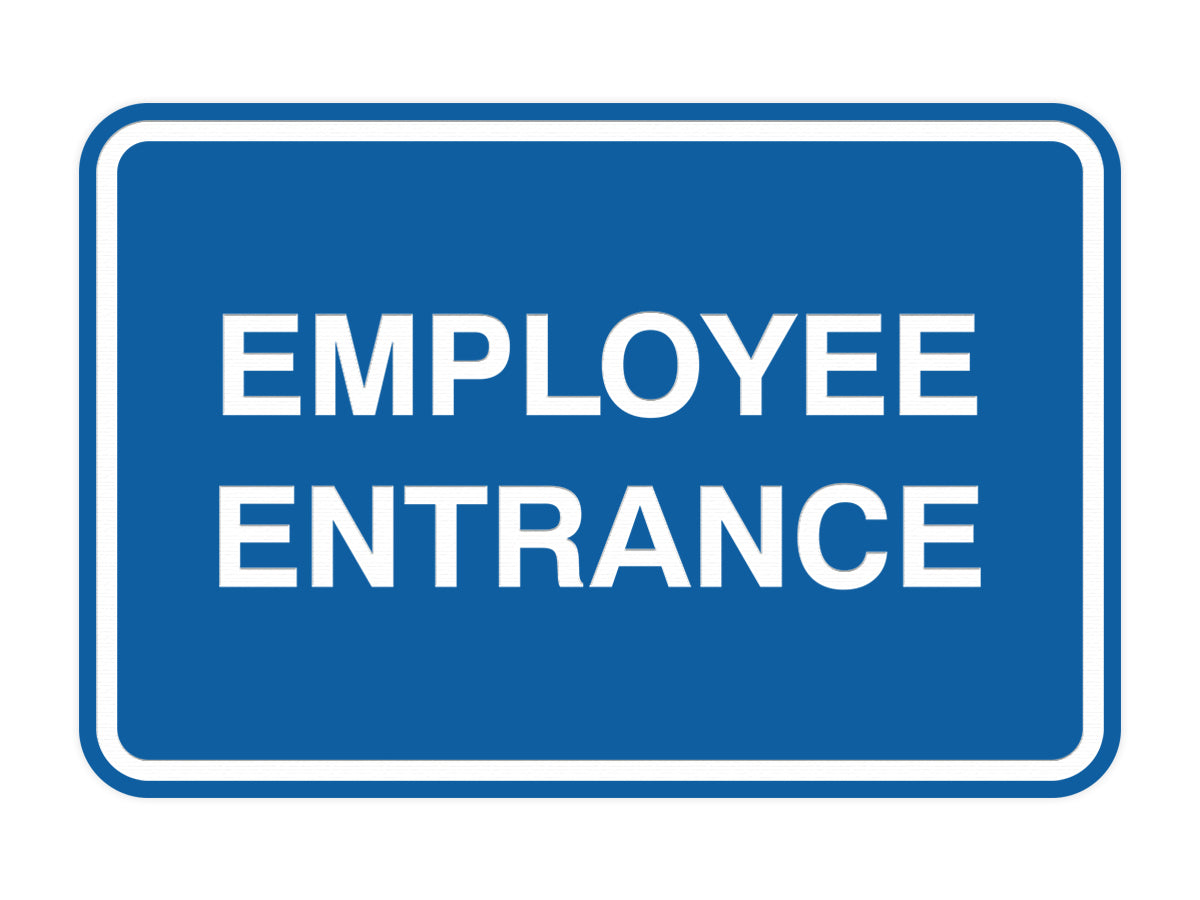 Signs ByLITA Classic Framed Employee Entrance Sign