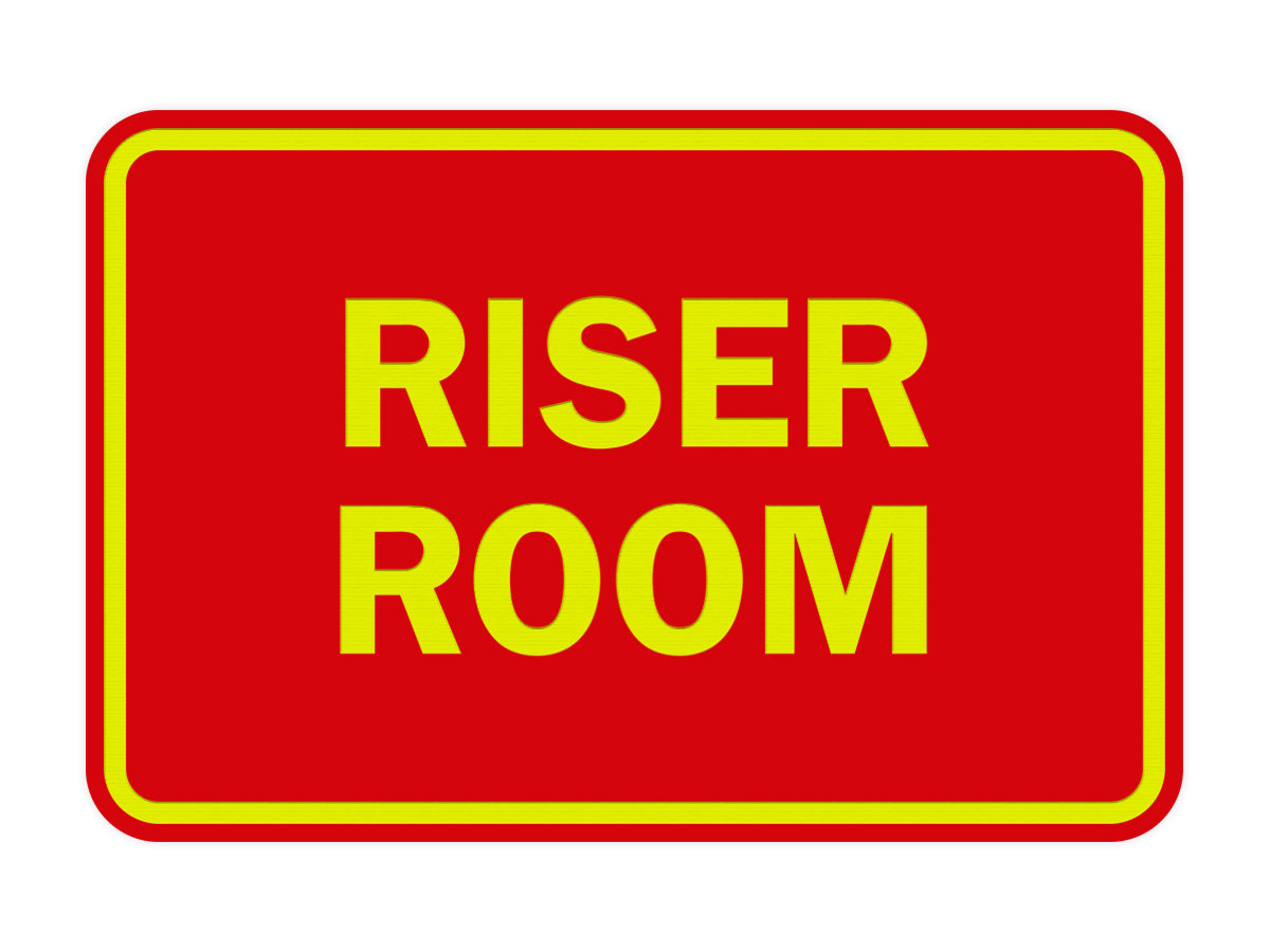 Signs ByLITA Classic Framed Riser Room