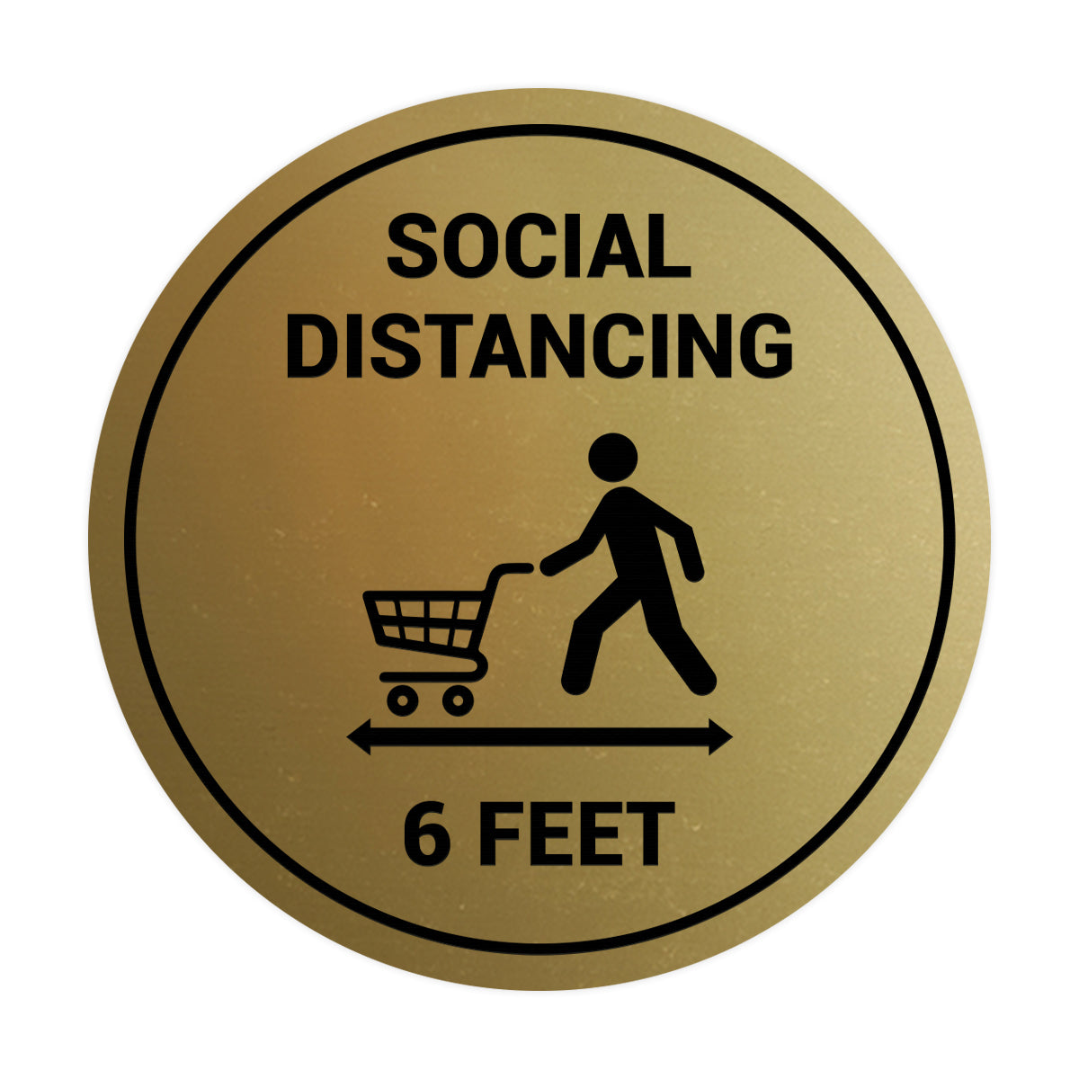 Signs ByLITA Circle Social Distancing Sign