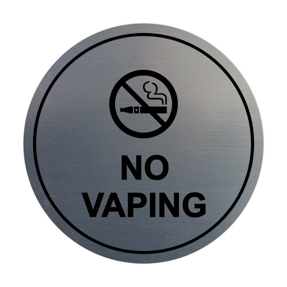 Signs ByLITA Circle No Vaping Sign
