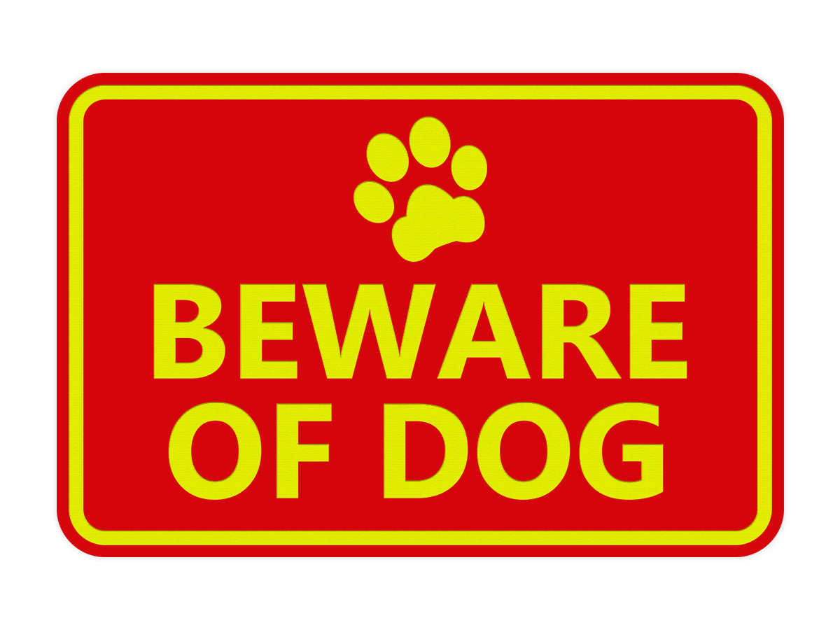 Signs ByLITA Classic Framed Beware of Dog Sign