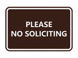 Signs ByLITA Classic Framed Please No Soliciting Sign