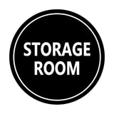 Black Signs ByLITA Circle Storage Room Sign Media 55 of 73