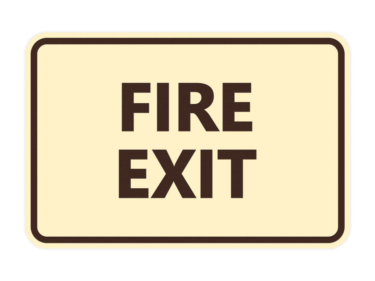 Signs ByLITA Classic Fire Exit Sign