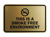 Signs ByLITA Classic Framed This Is A Smoke Free Environment Sign