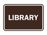 Signs ByLITA Classic Library Sign