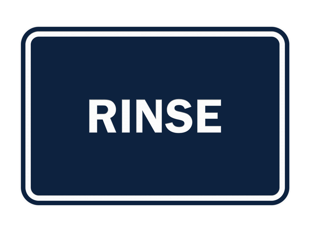 Signs ByLITA Classic Framed Rinse Sign