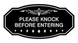 Victorian Please Knock Before Entering Sign