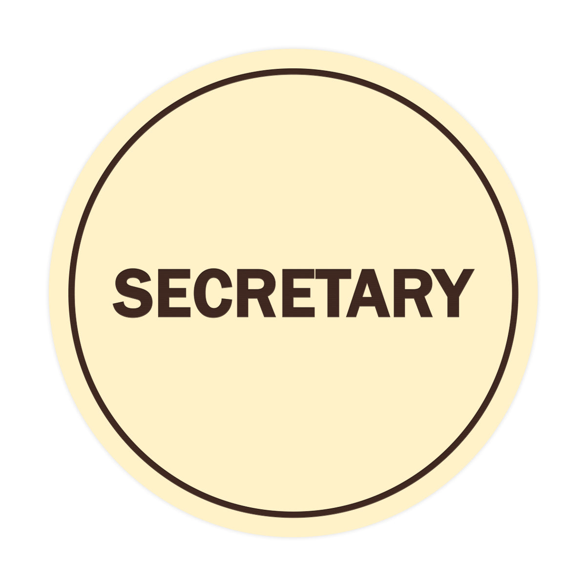 Signs ByLITA Circle Secretary Sign