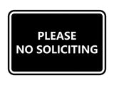 Signs ByLITA Classic Framed Please No Soliciting Sign