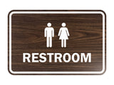 Signs ByLITA Classic Framed Unisex Restroom Sign