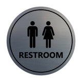 Signs ByLITA Circle Unisex Restroom Sign