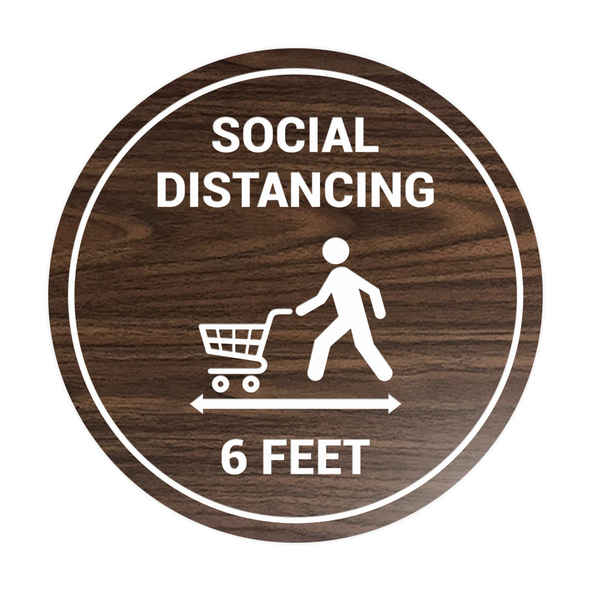 Signs ByLITA Circle Social Distancing Sign