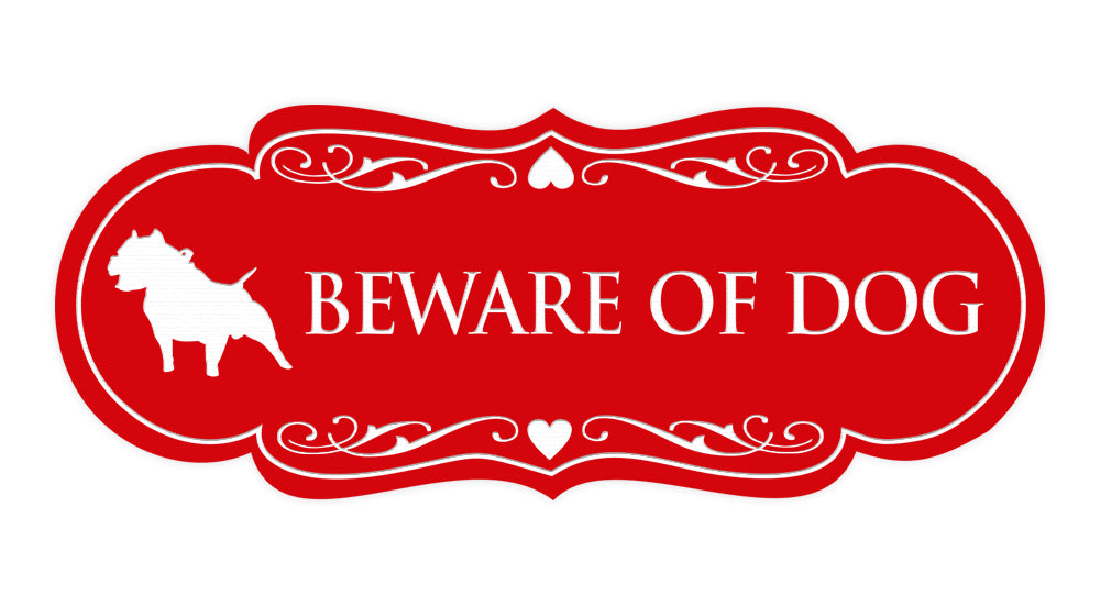 Signs ByLITA Designer Beware of Dog Sign
