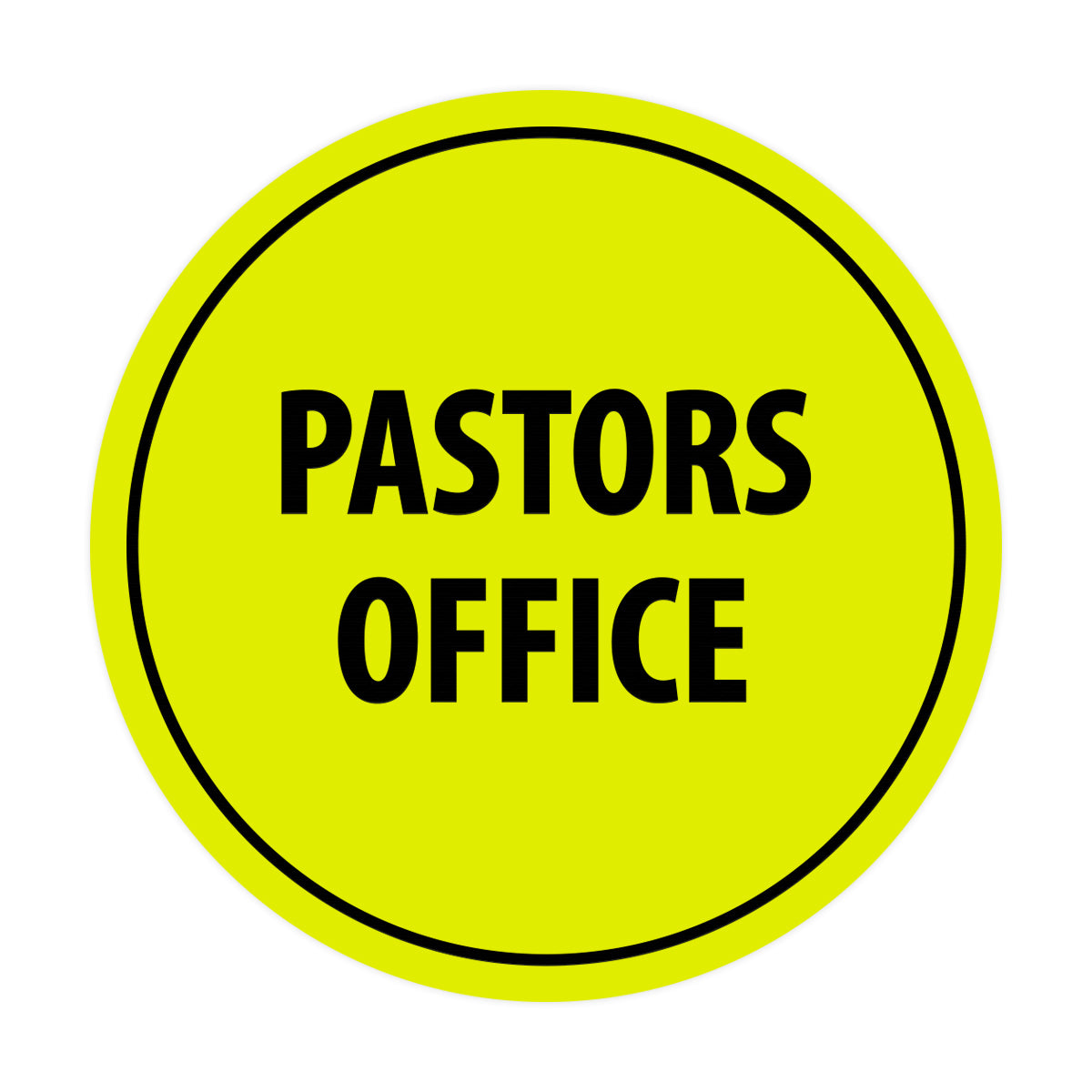 Signs ByLITA Circle Pastors Office Sign