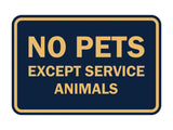 Signs ByLITA Classic Framed No Pets Except Service Animals Sign