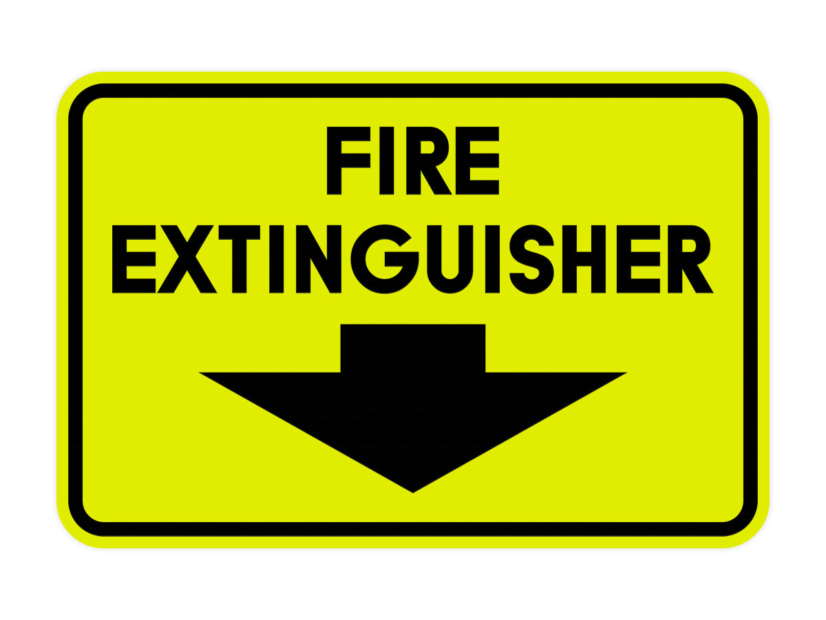 Signs ByLITA Classic Framed Fire Extinguisher