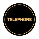 Signs ByLITA Circle Telephone Sign