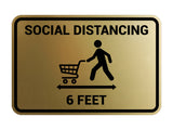 Signs ByLITA Classic Framed Social Distancing Sign