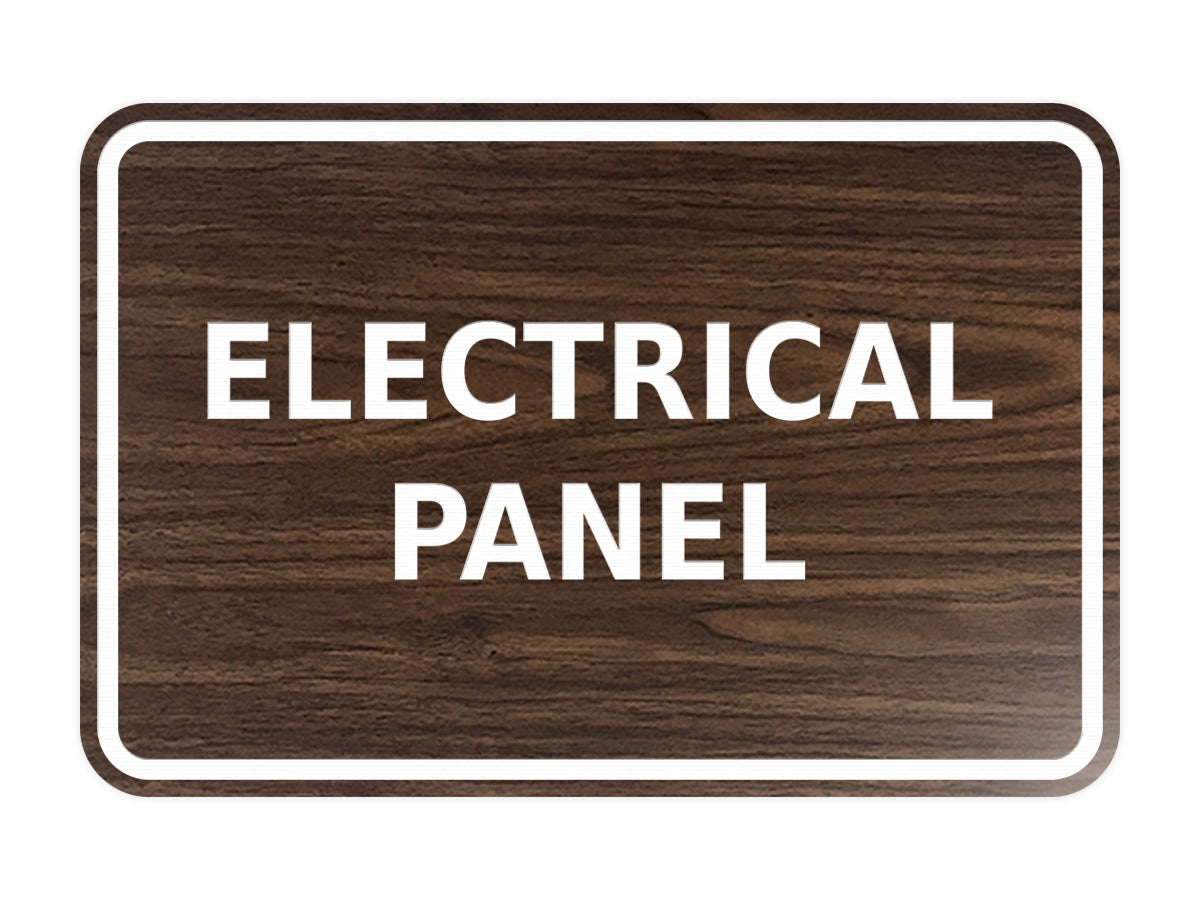 Signs ByLITA Classic Framed Electrical Panel Sign