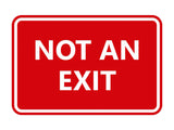 Signs ByLITA Classic Framed Not an Exit Sign
