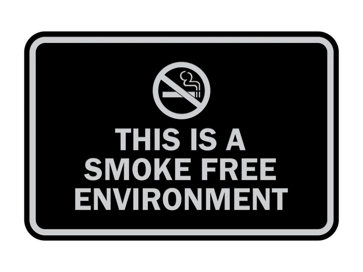 Signs ByLITA Classic Framed This Is A Smoke Free Environment Sign