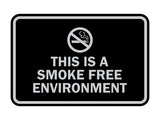 Signs ByLITA Classic Framed This Is A Smoke Free Environment Sign