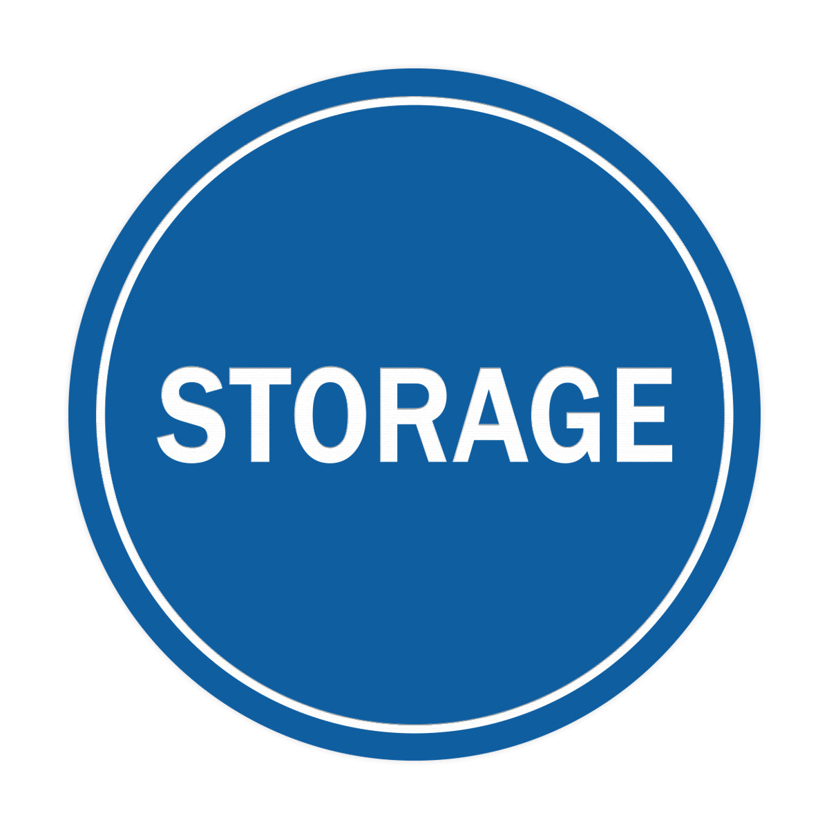 Blue Signs ByLITA Circle Storage Sign