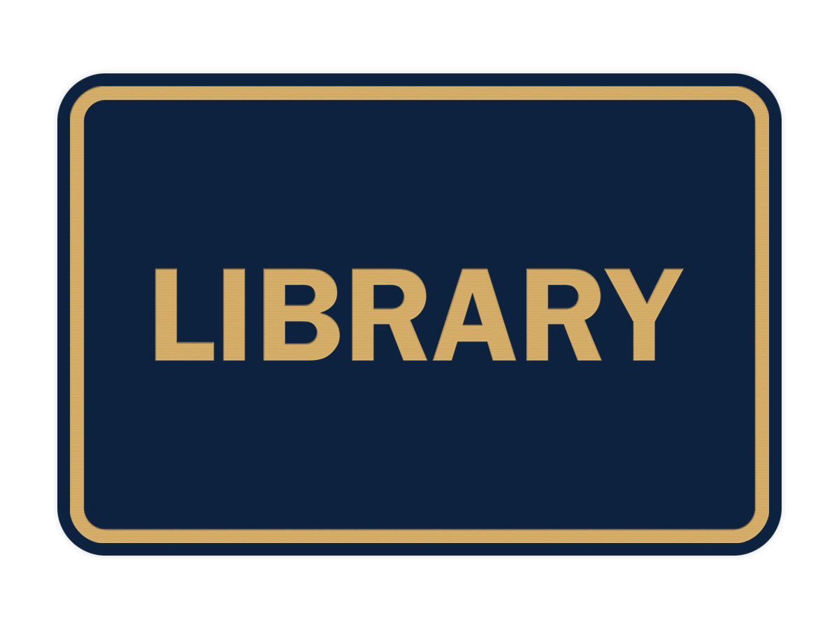 Signs ByLITA Classic Library Sign