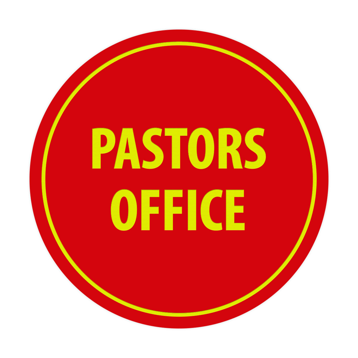 Signs ByLITA Circle Pastors Office Sign