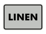 Signs ByLITA Classic Linen Sign with Adhesive Tape, Mounts On Any Surface, Weather Resistant, Indoor/Outdoor Use