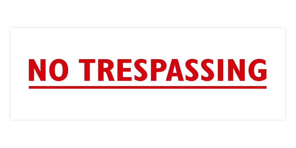 Signs ByLITA Basic No Trespassing Sign