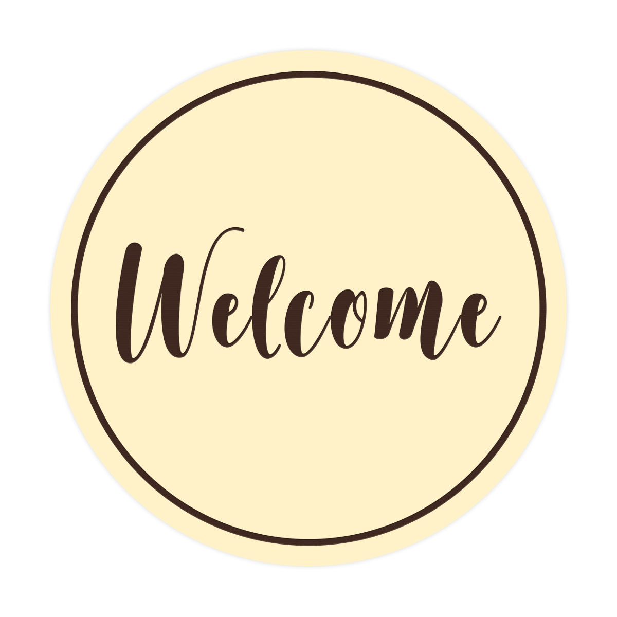 Signs ByLITA Circle Welcome Sign