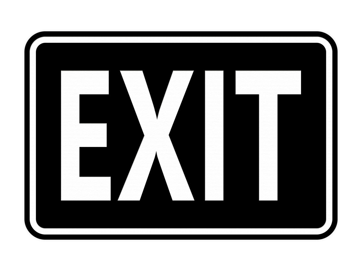 Signs ByLITA Classic Framed Exit Sign