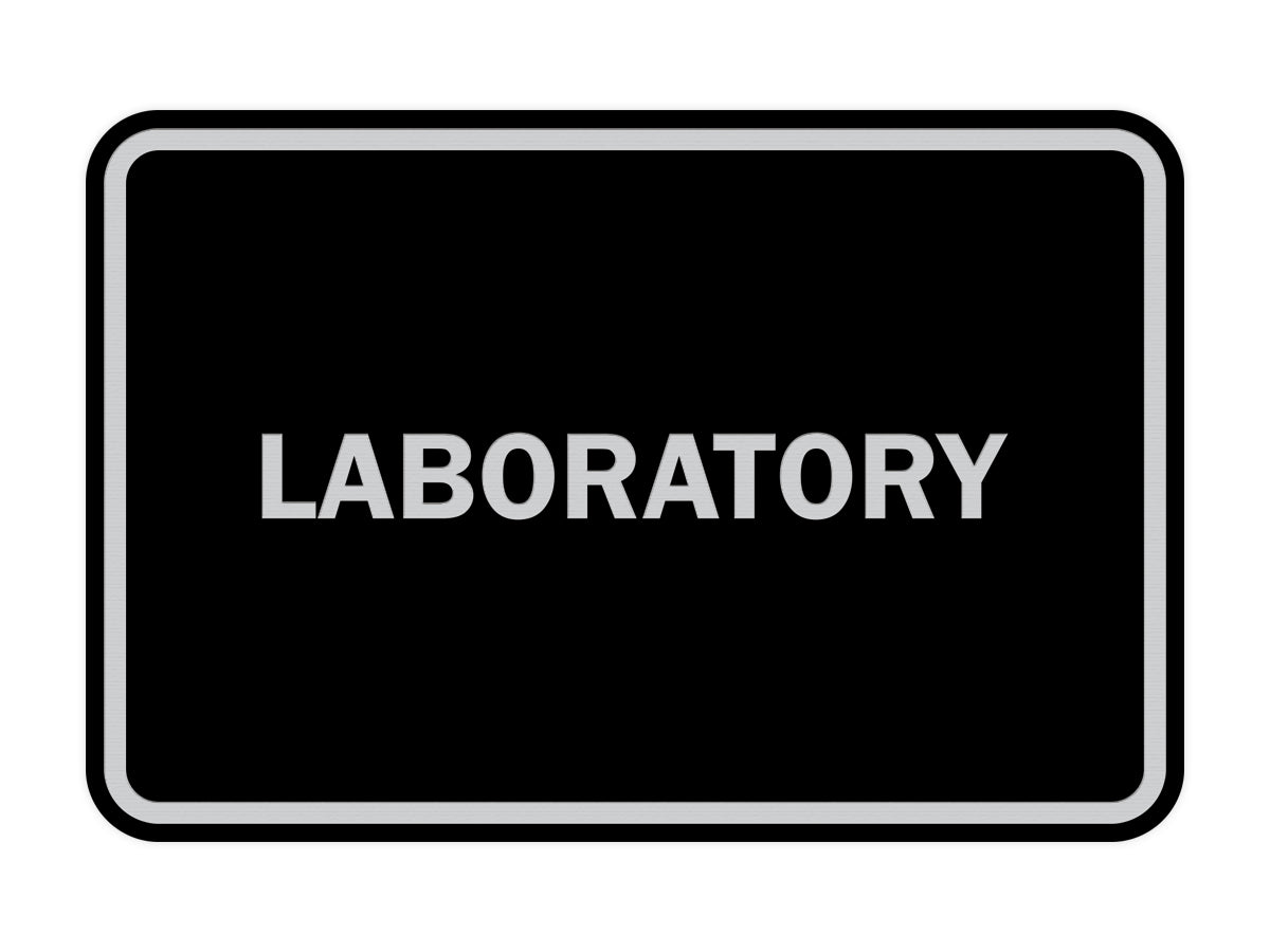 Signs ByLITA Classic Framed Laboratory Sign