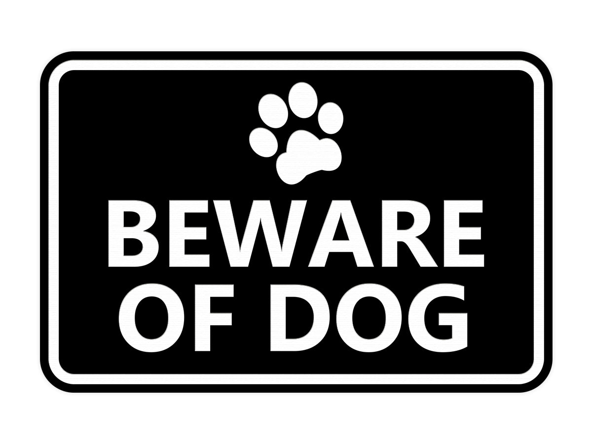 Signs ByLITA Classic Framed Beware of Dog Sign