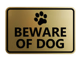 Signs ByLITA Classic Framed Beware of Dog Sign