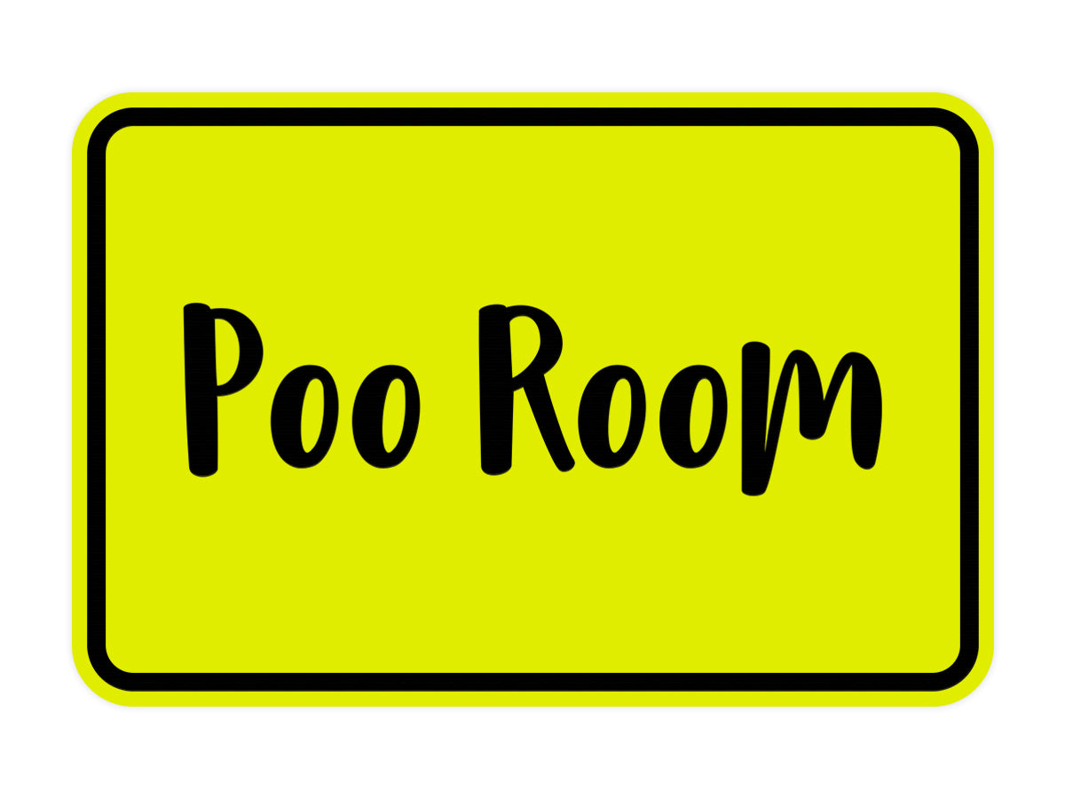 Signs ByLITA Classic Framed Poo Room Sign