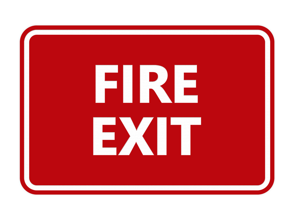 Signs ByLITA Classic Fire Exit Sign