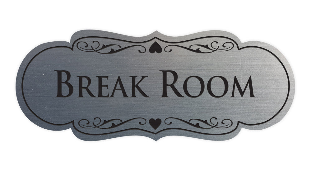 Signs ByLITA Designer Break Room Sign