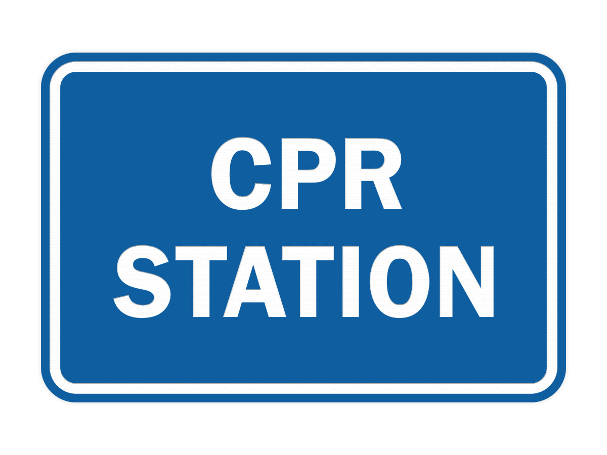 Signs ByLITA Classic CPR Station Sign