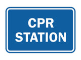 Signs ByLITA Classic CPR Station Sign