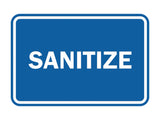 Signs ByLITA Classic Framed Sanitize Sign