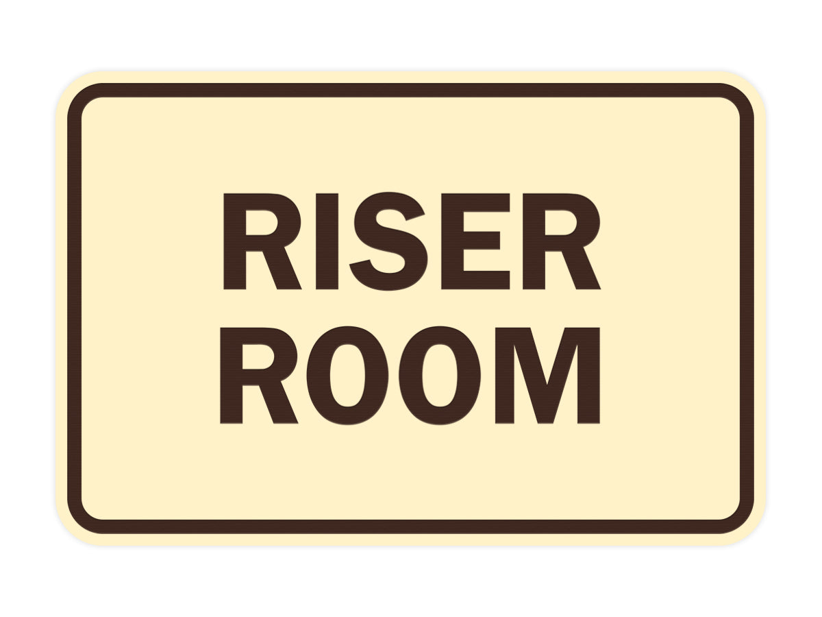 Signs ByLITA Classic Framed Riser Room
